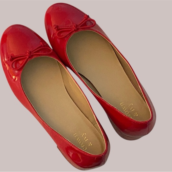 Crown & Ivy Etta Flats Red 7M - Picture 7 of 8
